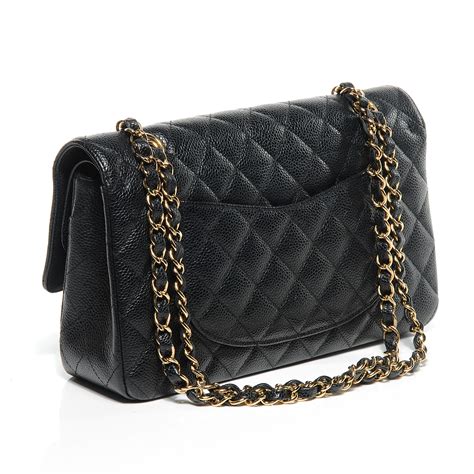 chanel so black caviar bag|CHANEL Caviar Quilted Medium Double Flap Black.